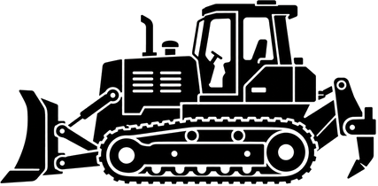 Icon of a crawler dozer